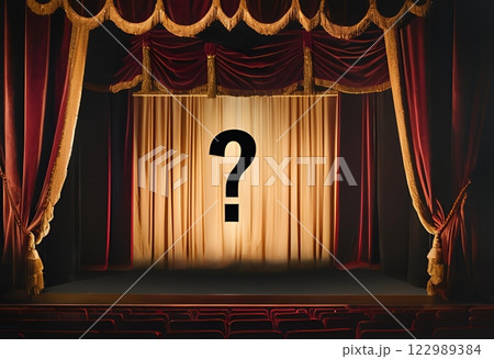 劇場に浮かぶクエスチョンマーク 122989384
