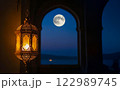 lanterns on the Ramadan at night 122989745