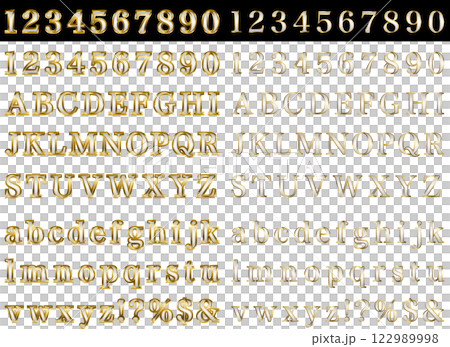 文字フチ1金、明朝体、m2銀 文字フチ1金、明朝体、m2銀 122989998