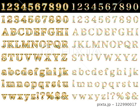 文字フチ1金、明朝体、m20虹淡 122990017