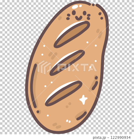 Bread doodle cartoon hand drawing 122990934