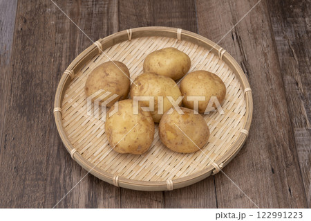 採れ立て新鮮新じゃが　食材 122991223