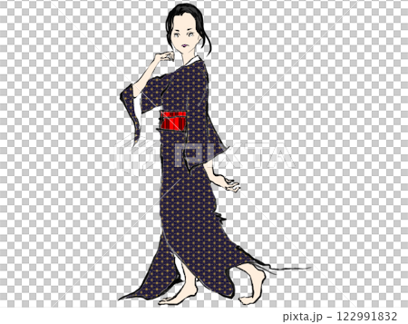 和服の着物美女（そのニ） 122991832