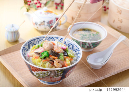 中華丼 中華丼 122992644