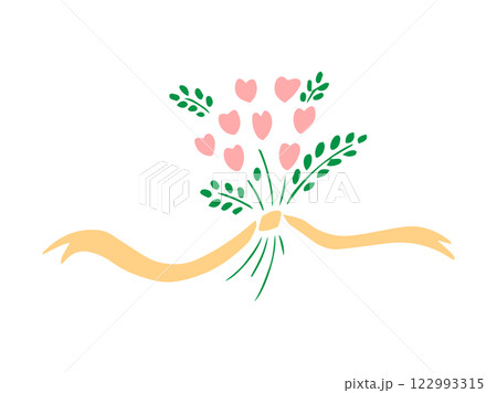 ハートの花束 122993315