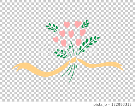 ハートの花束 122993315