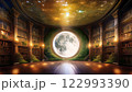 月に満たされる書斎 122993390