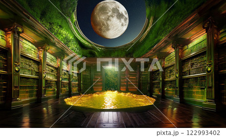 月に満たされる書斎 月に満たされる書斎 122993402