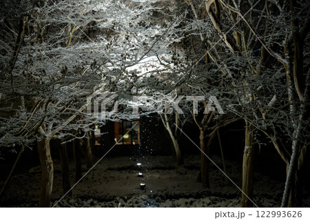雪降る寺 雪降る寺 122993626