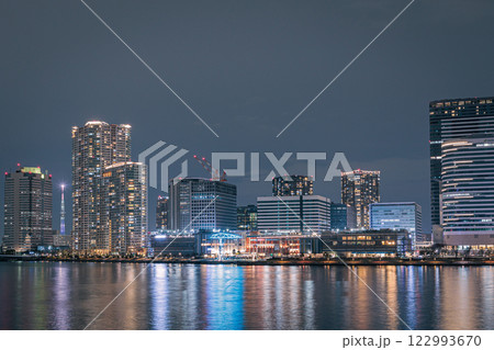 東京夜景　豊洲　202502　＃03 122993670
