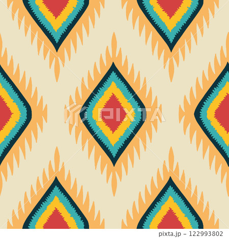 vector seamless geometric pattern background, ethnic pattern, fabric textile, textile design, fashion and boho for wallpaper, textile fills, surface fill style vector seamless geometric pattern background, ethnic pattern, fabric textile, textile design, fashion and boho for wallpaper, textile fills, surface fill style 122993802