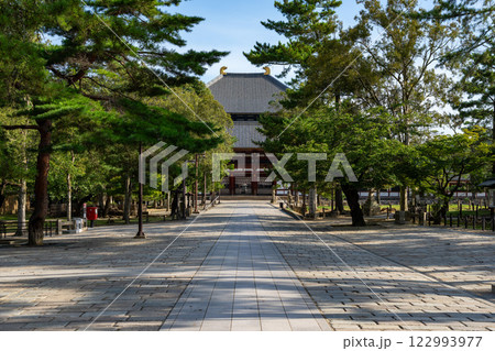 奈良の東大寺　外観 122993977
