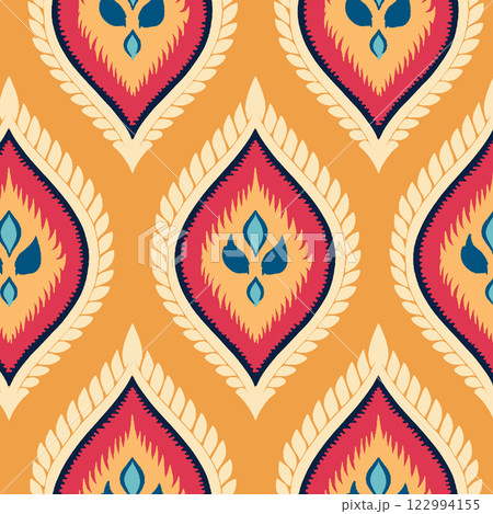 vector seamless geometric pattern background, ethnic pattern, fabric textile, textile design, fashion and boho for wallpaper, textile fills, surface fill style 122994155