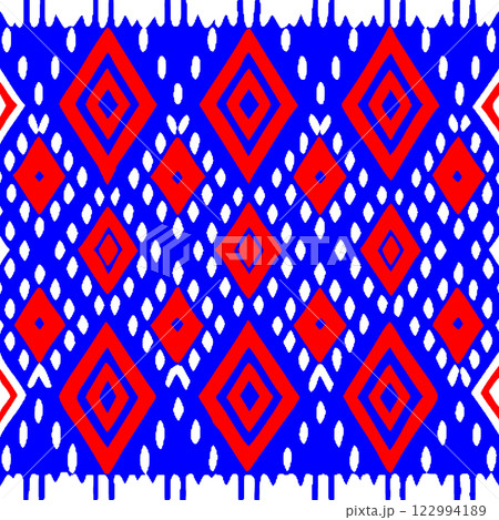 vector seamless geometric pattern background, ethnic pattern, fabric textile, textile design, fashion and boho for wallpaper, textile fills, surface fill style 122994189