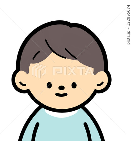 デフォルメされた男の子のイラスト 122995074