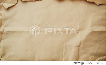 Vintage Blank Paper With Aged Imperfections and Distressed Texture 122995462