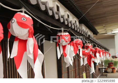 『金魚ちょうちん』柳井市白壁の町並み 山口県観光 『金魚ちょうちん』柳井市白壁の町並み 山口県観光 122995890