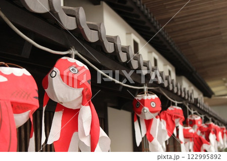 『金魚ちょうちん』柳井市白壁の町並み  山口県観光 122995892