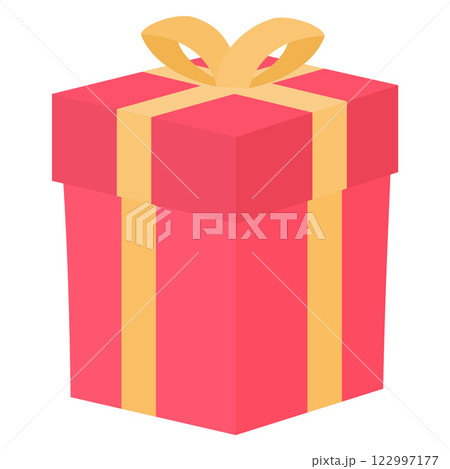 red gift box with ribbon icon red gift box with ribbon icon 122997177