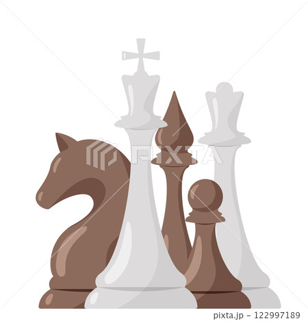 composition with chess pieces composition with chess pieces 122997189
