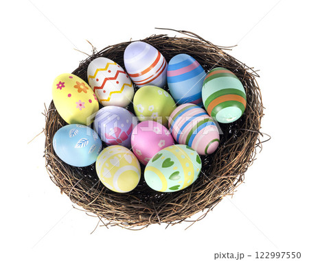 nest and easter eggs in studio nest and easter eggs in studio 122997550