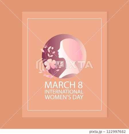 March 8 International Women's Day Celebration Honoring Women's Achievements and Promoting Gender Equality with Floral Elements March 8 International Women's Day Celebration Honoring Women's Achievements and Promoting Gender Equality with Floral Elements 122997682