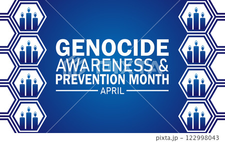 Genocide Awareness And Prevention Month, Modern background Genocide Awareness And Prevention Month, Modern background 122998043