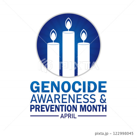 Genocide Awareness And Prevention Month banner 122998045