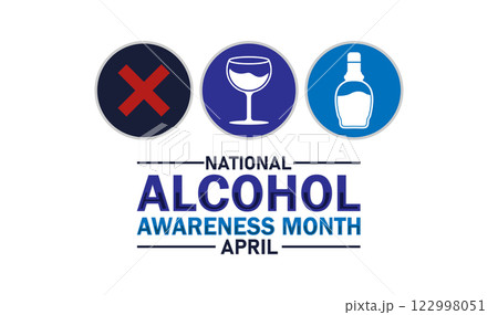 National Alcohol Awareness Month, Modern background 122998051
