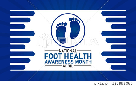 National Foot Health Awareness Month, Modern background 122998060