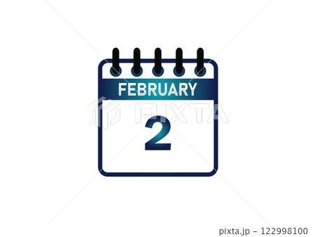 February 2, Calendar icon and Time planner Daily Calendar reminder 122998100