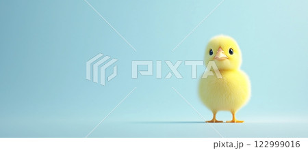 最小限のデザインに溶け込むリアルなひよこ 最小限のデザインに溶け込むリアルなひよこ 122999016