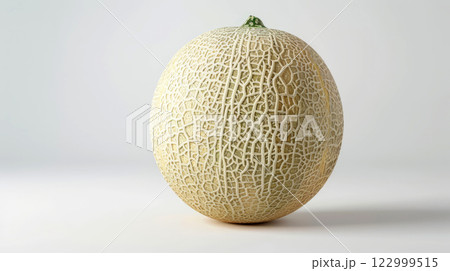 Cantaloupe melon isolated on white background 122999515
