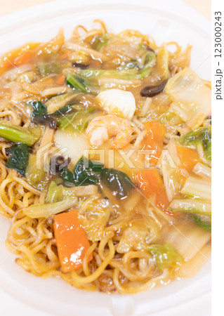 美味しいコンビニ食品のあんかけ焼きそば 美味しいコンビニ食品のあんかけ焼きそば 123000243