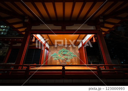 東京の浅草寺の夜景 123000993