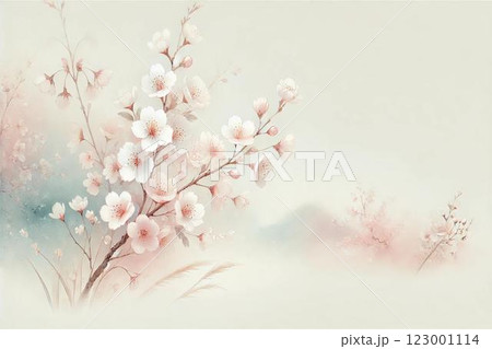 満開の桜 123001114