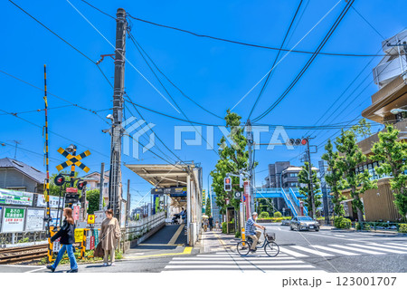 東京都世田谷区の都市風景 上町駅 東京都世田谷区の都市風景 上町駅 123001707