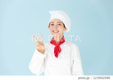 女性　シェフ　コックコート　ピース 123002090