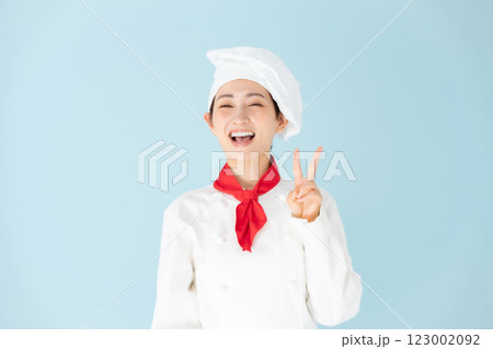 女性　シェフ　コックコート　ピース 123002092