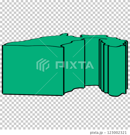 静岡県_アイソメトリックイラスト_01 静岡県_アイソメトリックイラスト_01 123002321
