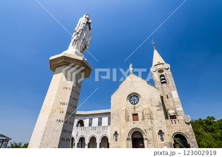 The Chapel of Our Lady of Penha is seen in Macau. The first chapel was founded in 1622 by Portuguese sailors and the structure was rebuilt in 1837 and 1935. 123002919