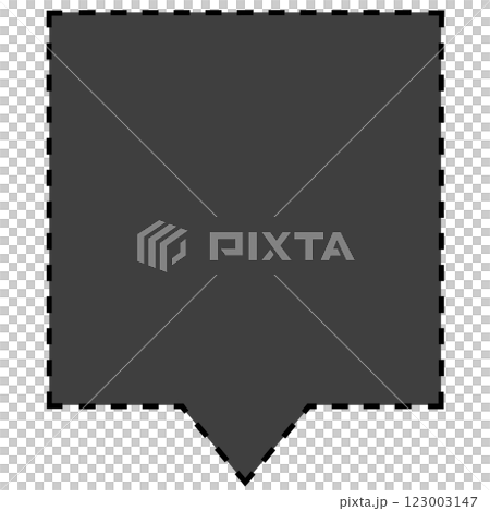 Simple dashed square speech bubble 2 (black) Simple dashed square speech bubble 2 (black) 123003147