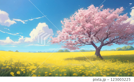 春の自然風景イメージ 123003225