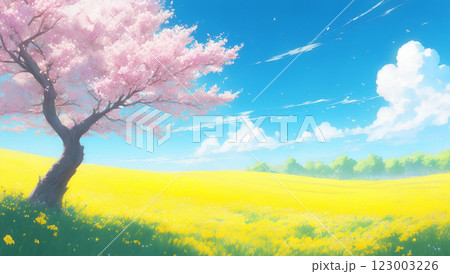 春の自然風景イメージ 123003226