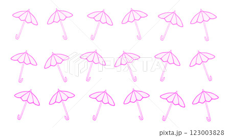 水彩傘パターン(ピンク) 水彩傘パターン(ピンク) 123003828