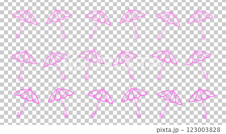 水彩傘パターン(ピンク) 水彩傘パターン(ピンク) 123003828