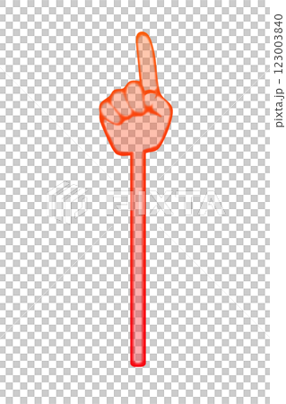 水彩指差し(赤) 123003840