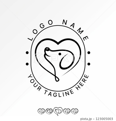 Logo design graphic concept creative premium vector stock image graphic purebred love dog head side face animal pet puppy doggy canine paw cat cartoon Logo design graphic concept creative premium vector stock image graphic purebred love dog head side face animal pet puppy doggy canine paw cat cartoon 123005003