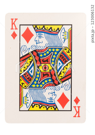 card gambling isolated on white background 123006132