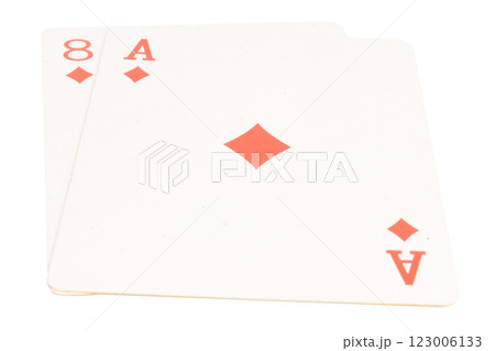 card gambling isolated on white background card gambling isolated on white background 123006133